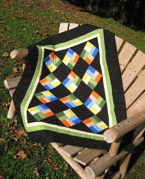 Amish Inspired Baby Quilt or Wall Hanging