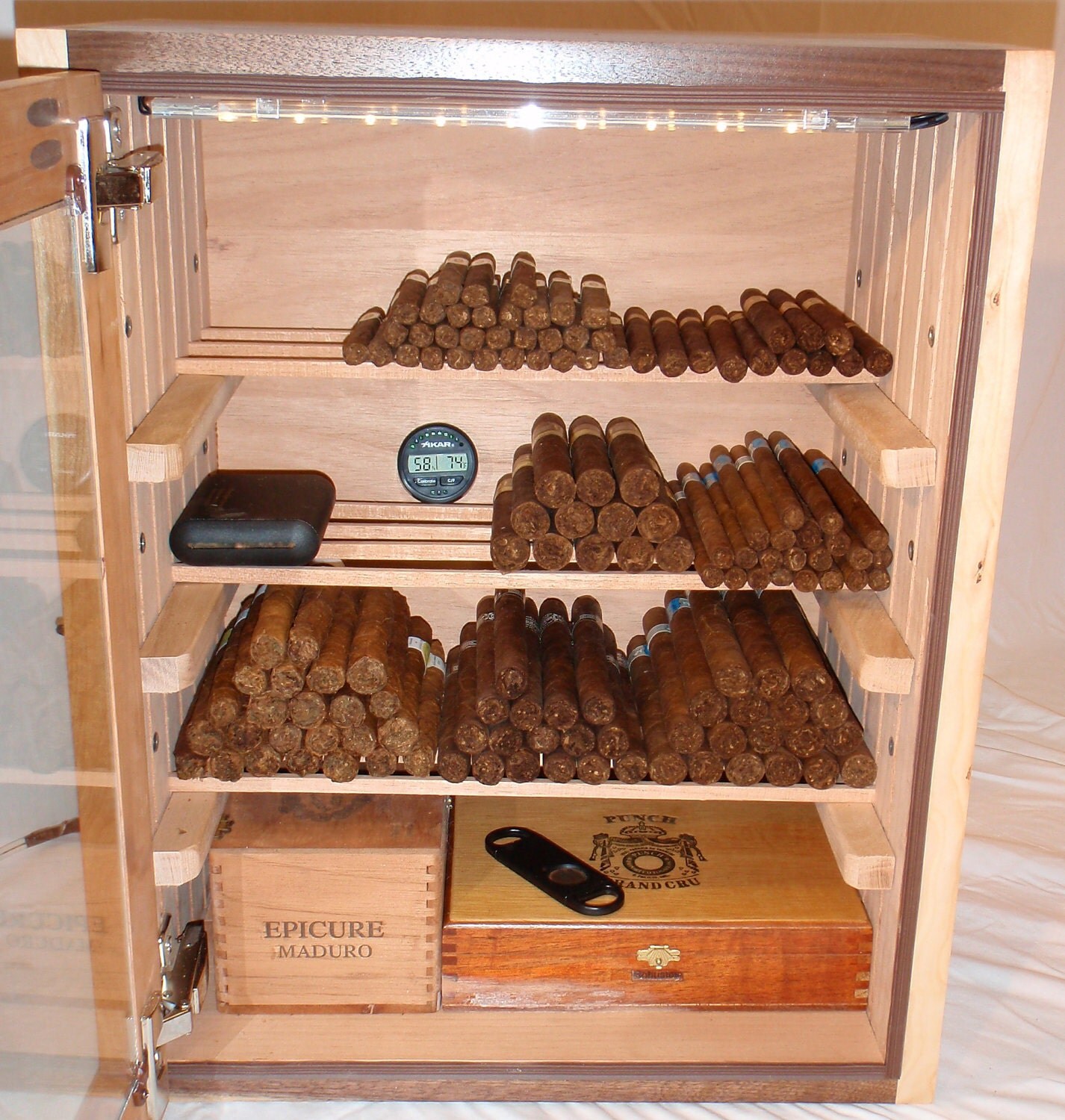 Humidor for True Cigar Enthusiast with by CustomFurnCreations