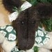 Rustic Plush Moose with Pine Cone Basket