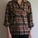 Rare Vintage 70s Pendleton USA Plaid Work or Boyfriend Shirt