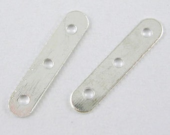 004- Spacer bars, silver color 17mm long (50 pcs)