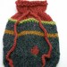 iPhone4 Cozy-Hand Knit Fair isle-Grey Red Accessory Pouch