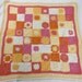 Crochet Baby Blanket- Granny Square-Pink Yellow Orange White