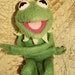 vintage kermit the frog stuffed animal