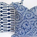 Blue Pillow Set.FREE SHIPPING.20x20 inch.Pillow Cover Set