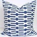 Pillow.Indigo.18x18 inch.Decorator Pillow Cover.Free Shipping