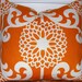 ORANGE PILLOW.FLORAL Sale.18x18 inch.Pillow Cover.Decorative Pillows.Throw Pillow Cover.Orange Flower.Floral Pillow.Housewares.Home Decor.cm