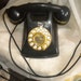 Vintage ,Telephone,antique,black,home decor,electronics,retro,primitive,country
