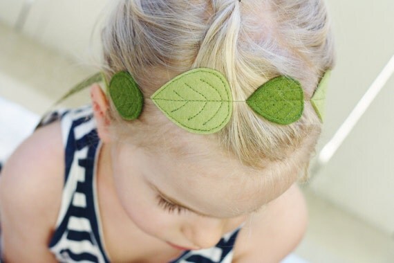 Leaf Headband for Spring by milchundhonig on Etsy