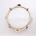 Mini Vinage Tambourine Charm.. I can just hear the Music.. Vintage Pendant of Copper and Mother of Pearl