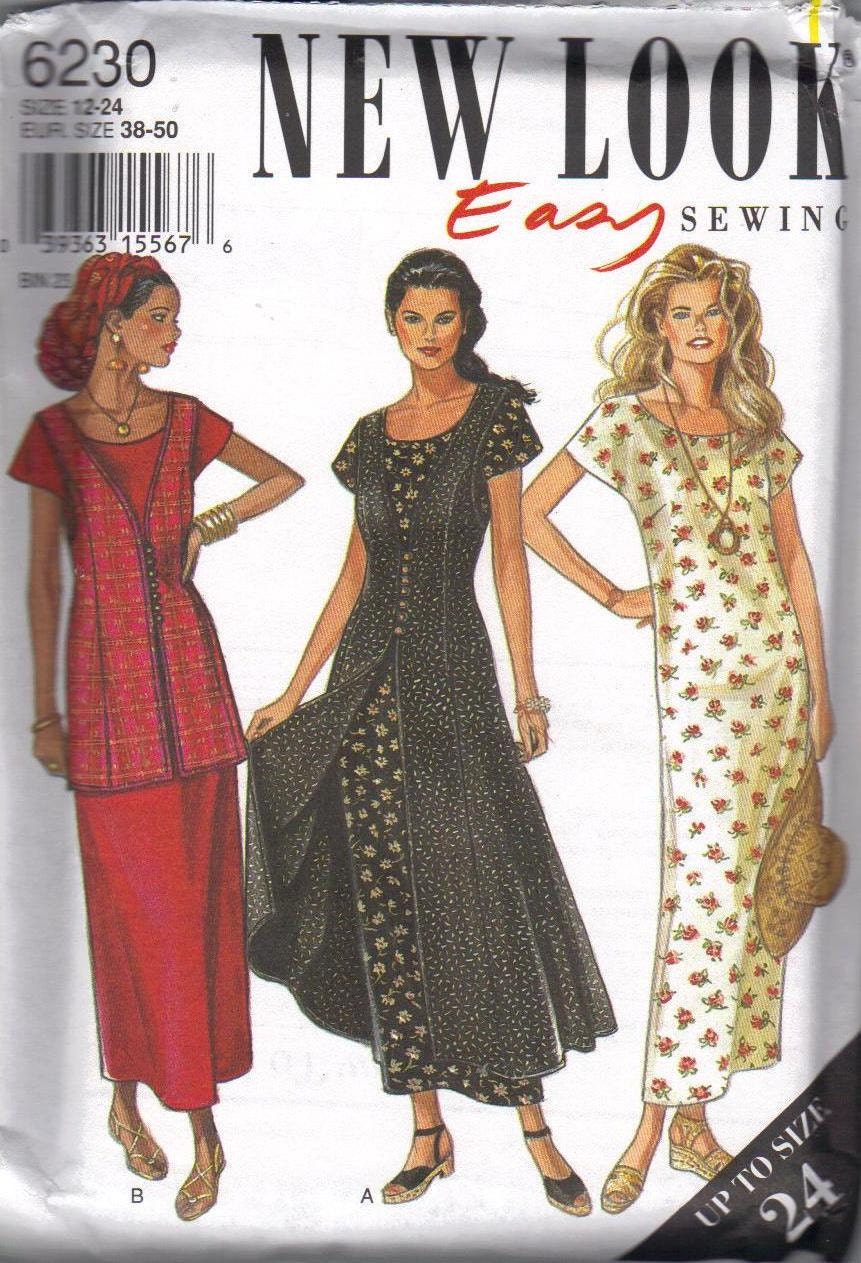 Simplicity Sewing Pattern 6230 Women's Dress 1990s Classic