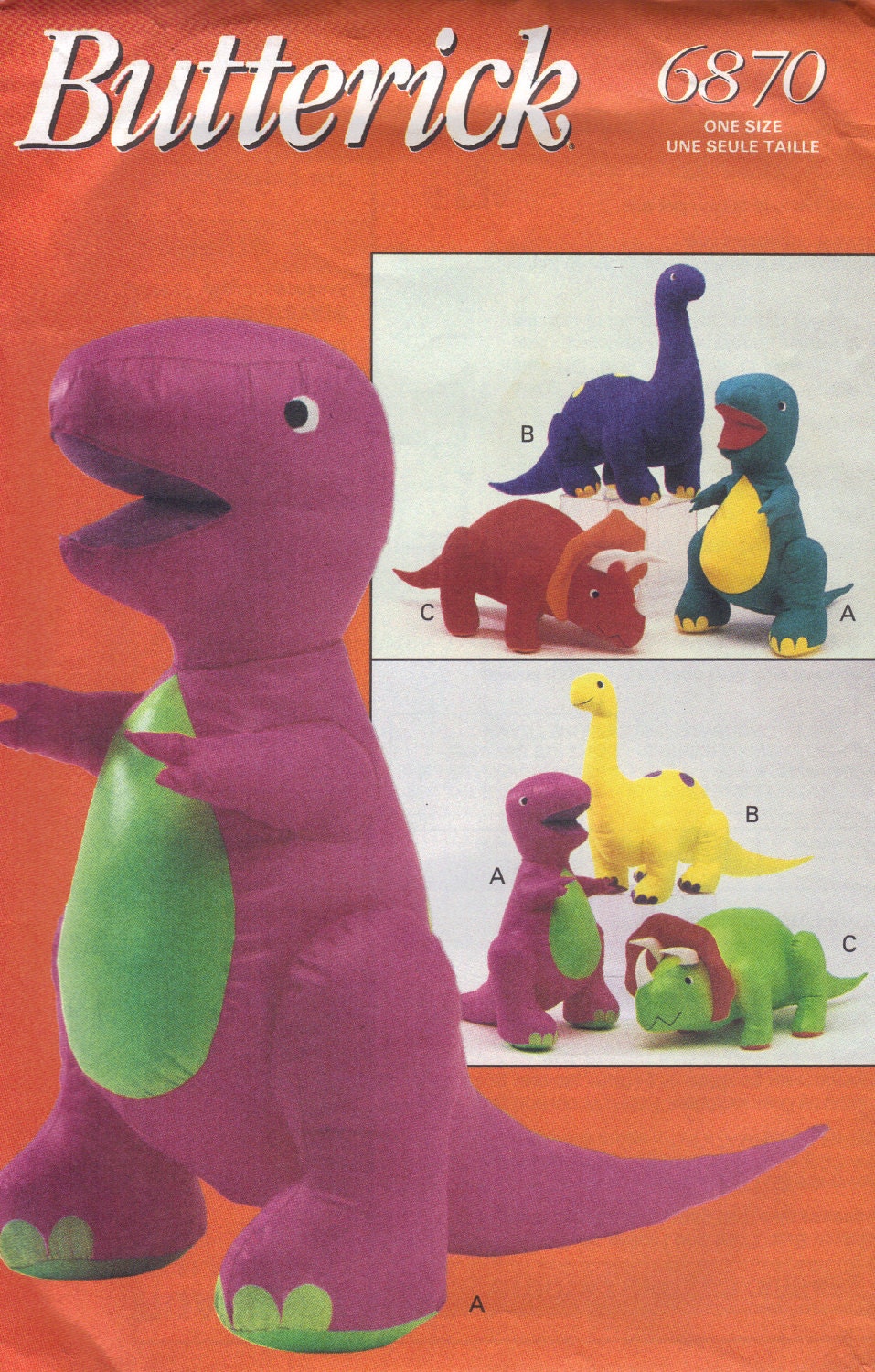 butterick stuffed animal patterns