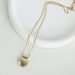 Gold coin simple necklace