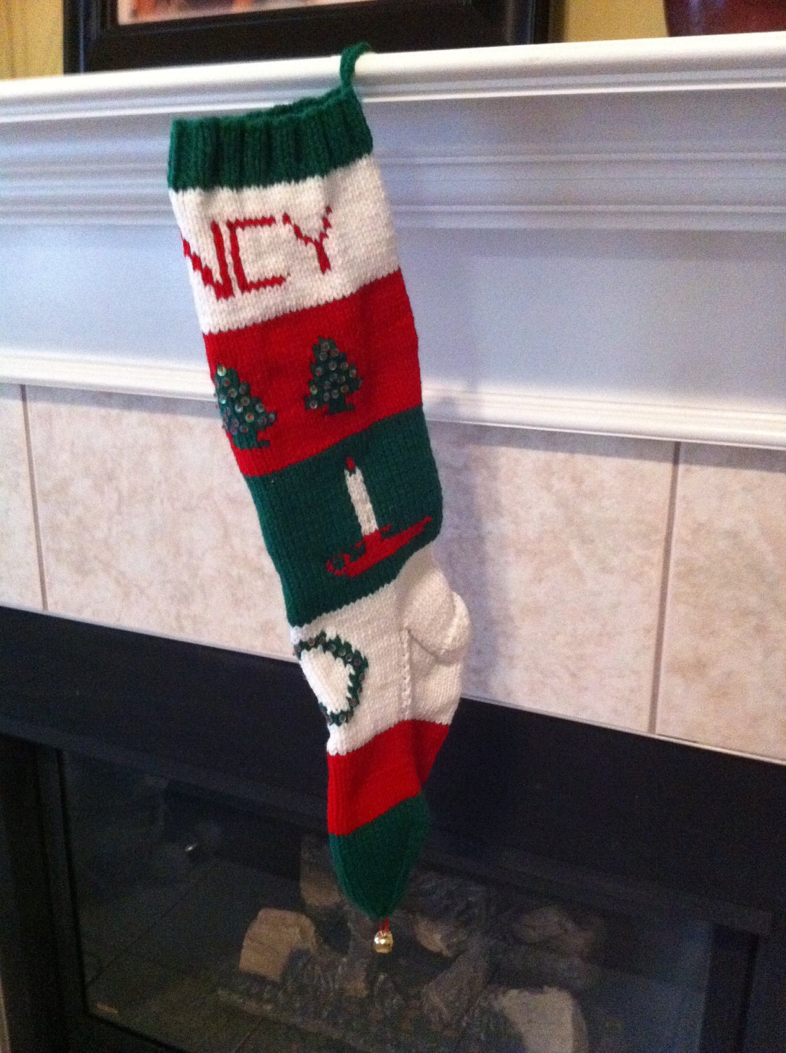 2017 Christmas Personalized Hand Knitted Christmas Stocking 1520