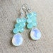 Aqua Chalcedony Earrings - Gemstone, Drop, Opalite, Luxe, Statement, Bridal