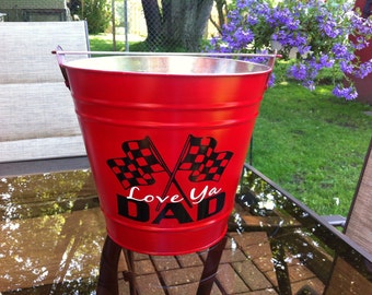 Galvanized Backyard Father Bucket