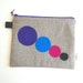 Pop Zippered Pouch Small with Key Zipper Pull