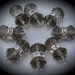 Hand Wire Wrapped Swarovski Crystals Dangle Charms on Silver Plated Ball End Headpin Black Diamond