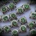Genuine Silver Plated Swarovski Crystal 2 Hole Sliders D100