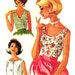McCall's 6343 Vintage 60s Mad Men "Red" Sexy Iconic BLOUSE Set Sewing Pattern Size 14 Bust 34