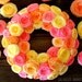 Shades of Bold Rolled Flower Paper Wreath