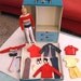 Vintage Ken Doll, Clothes, 2 pairs Shoes,1 Pair of Socks & 1962 Ken Clothes Case