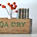 Wooden Canada Dry crate with four sections