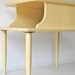 Mid Century Side Table - Soft Yellow - two tiered