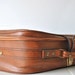 Brown leather luggage fathers day gift for him