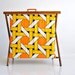 Retro folding knitting basket or stand
