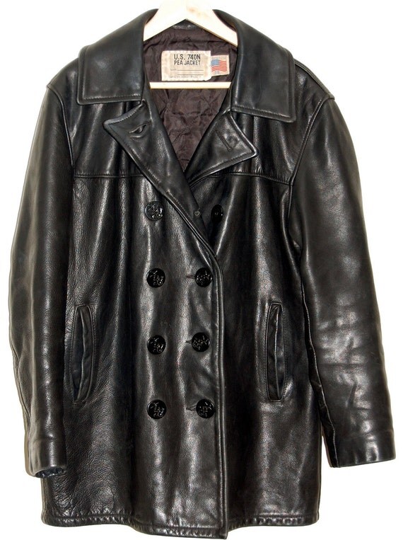 Schott Pea Coats Tradingbasis Schott Nyc Us 740n Peacoat Navy Jacket In Blue For Men Lyst