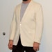 1950s Palm Beach Shawl Collar one Button White Dinner Jacket F.R. Tripler & Co.