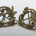 Vintage Art Nouveau Fairy Brass Picture Frames Set (2) Flowers