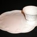 Indiana Milk Glass Luncheon Plates and Coffee/Tea Cups. Service For Four