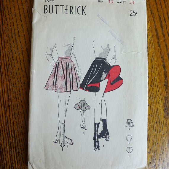 Vintage Sewing Pattern for Skating Skirt