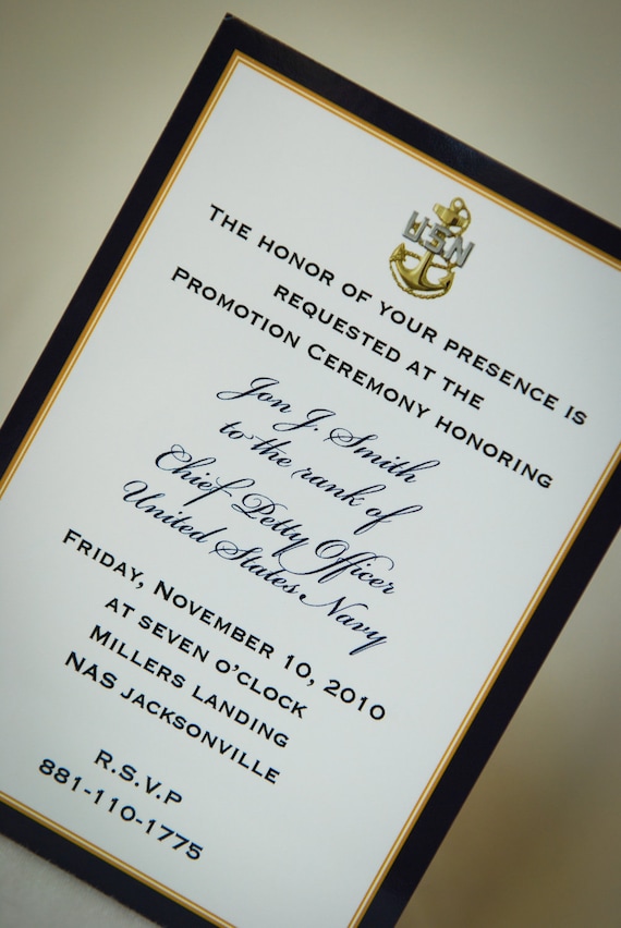 Sample Of Us Navy Retirement Invitations 3