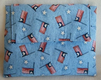Tablet or Ipad Sleeve with Patriotic Flags