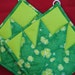 Green on Green St Patricks Day Quilted Potholders - Set of 2