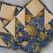 Grape and Golden Yellow Quilted Potholders - Set of 2