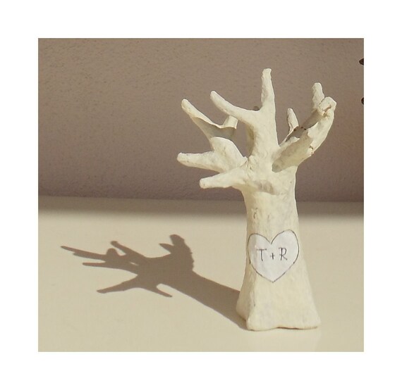 Items similar to Wedding Cake Topper Tree with your Initials Love