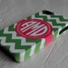Personalized Monogrammed Chevron iPhone Case (Tough Case)