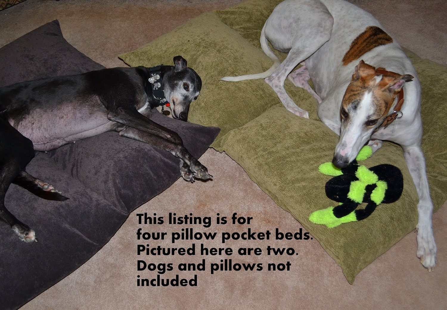 pillow pocket dog bed