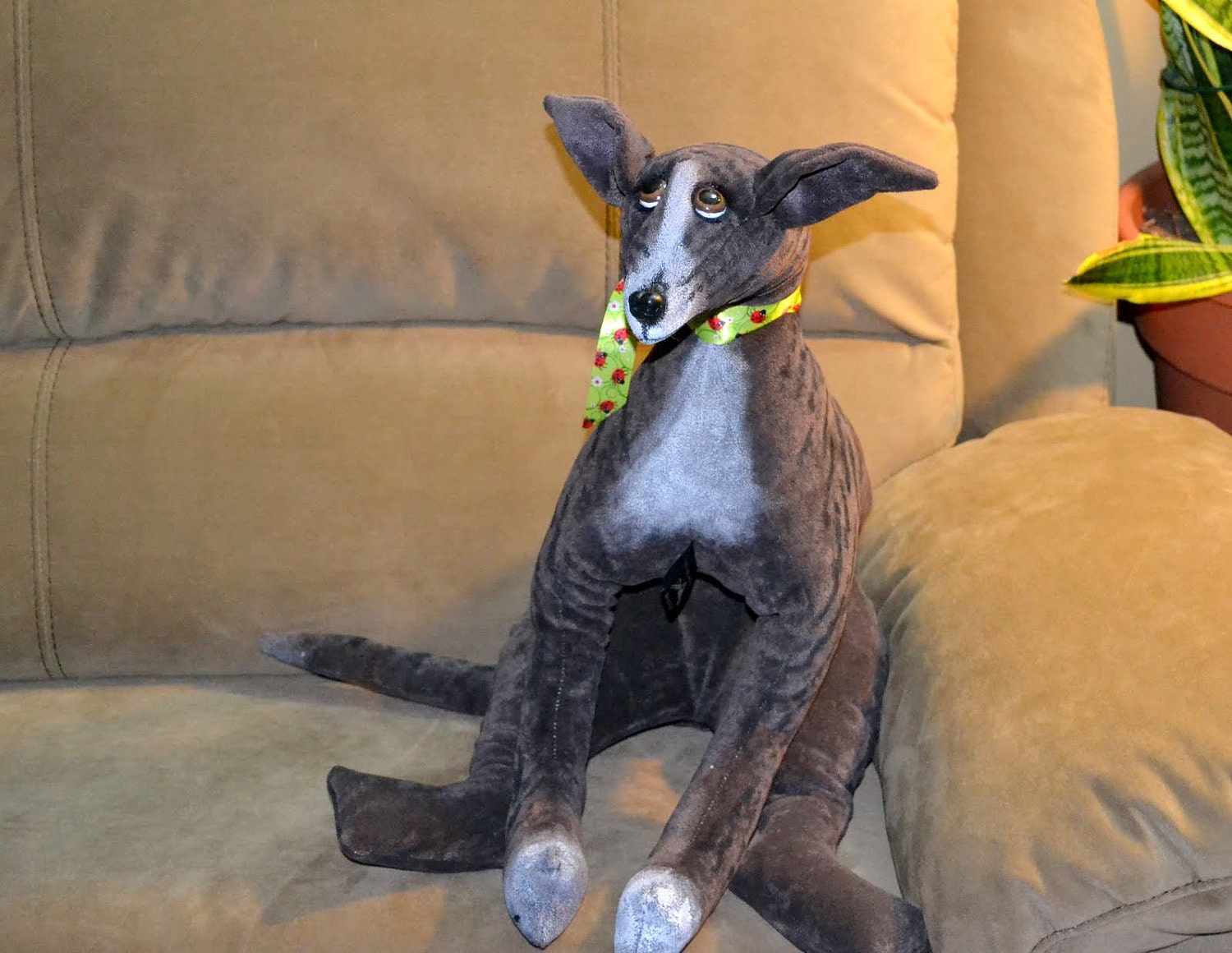 greyhound stuffed animal toy