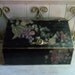 Reserved for D...Vintage Hand Painted Bread Box / Bread Box / Hand Painted Wood Box / Wood Box