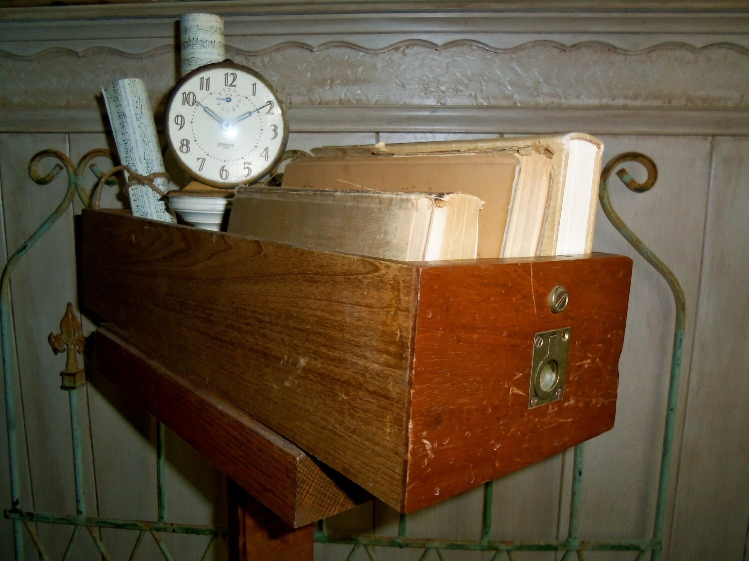 Antique wooden library file drawer library drawer by frenchtwine