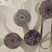 Blue Floral - Office magnet and Large paperclip set
