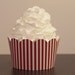 Red and White Small Striped Cupcake Wrappers