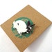 White Rabbit Brooch: Handmade Accessory