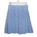 Vintage 90s Blue Tiny Floral Printed A-Line High-Waist Skirt by VINTAGE STUDIO