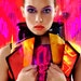 digital print folded bolero